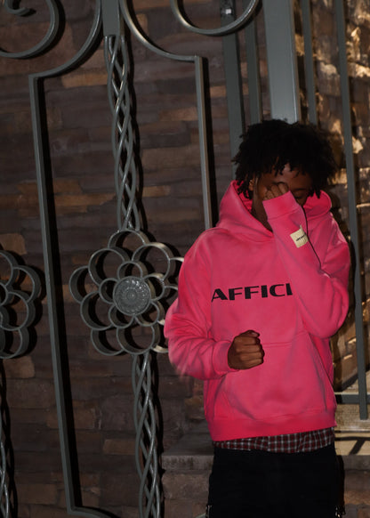 PINK LOGO HOODIE