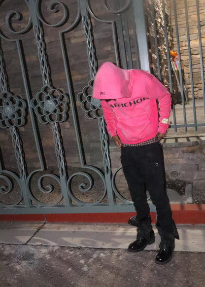 PINK LOGO HOODIE